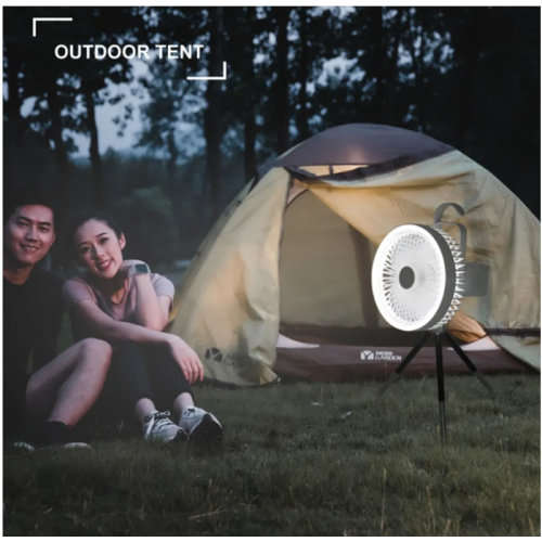 Rechargeable Mini LED Tripod Desktop Fan U36
