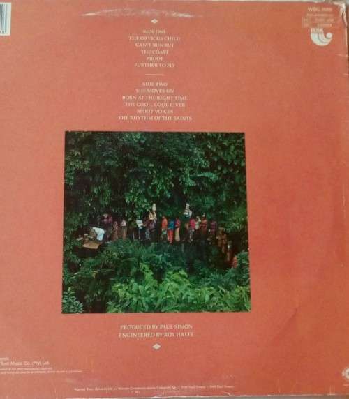 PAUL SIMON - THE RHYTHM OF THE SAINTS VINYL LP