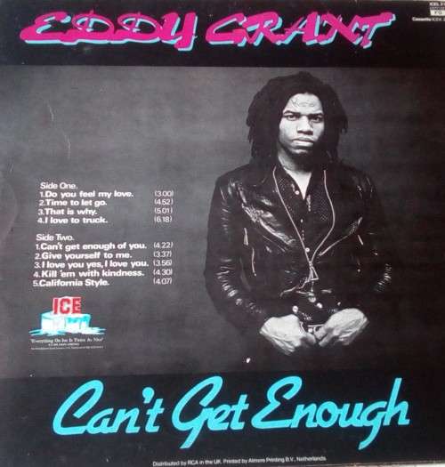 EDDIE GRANT - Can't get Enough Vinyl Lp - with poster
