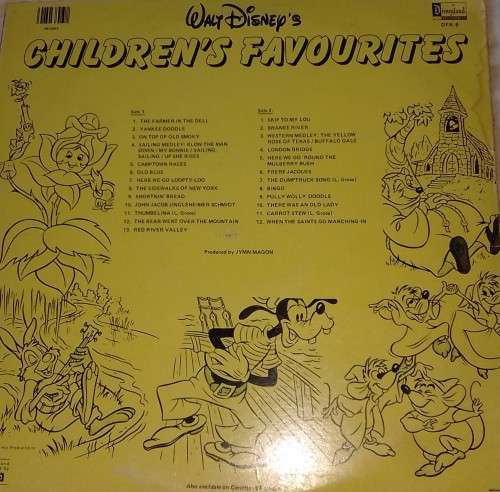 WALT DISNEY'S - Children Favourites - 25 Best Loved Songs