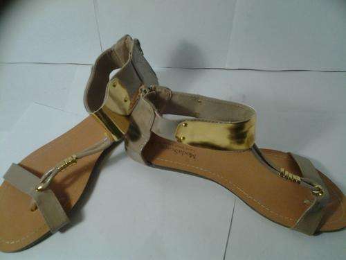 Nude Gold Gladiator sandals size 8