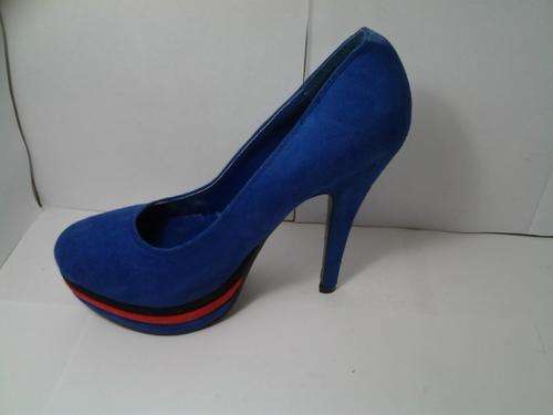 Blue , Red & black Heel Size 5
