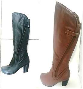 Black or Tan Leather Boots *Perfect for the bigger calf*