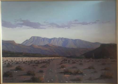 Ken Hunkin Oil Painting (Karoo schene)