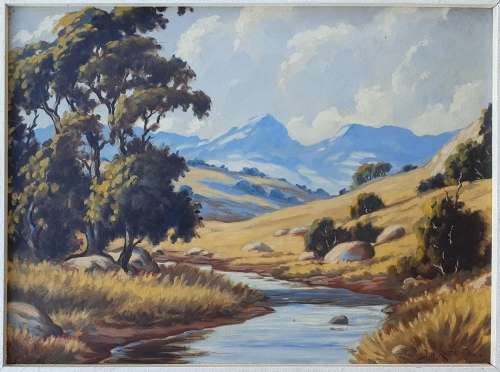 J.H. Rabe oil painting