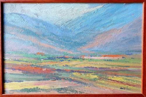 Louis Audi oil painting