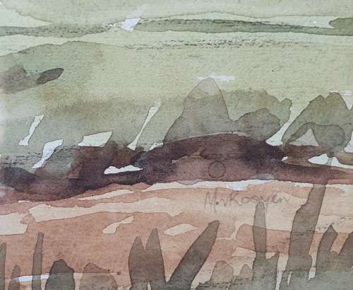 M. van Rooyen watercolour painting