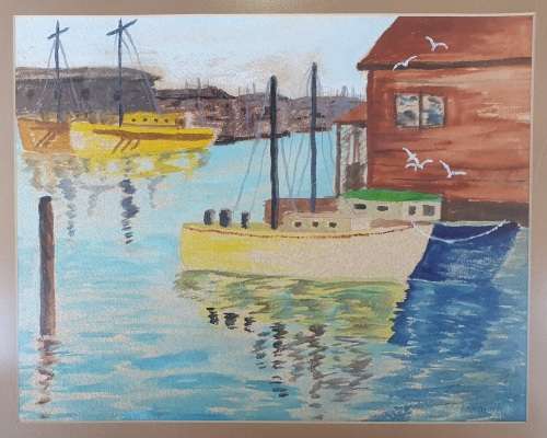 Sarie C. Thom watercolour painting