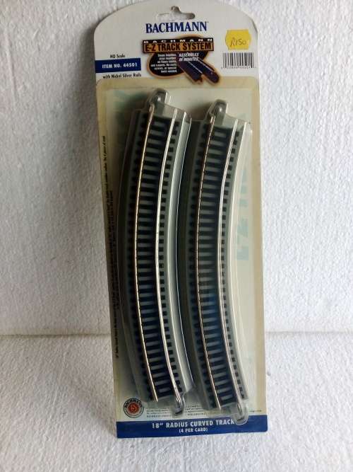 HO BACHMANN EZ NICKEL SILVER 18'' CURVE TRACKS
