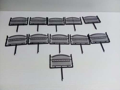 HO/OO BLACK FENCING