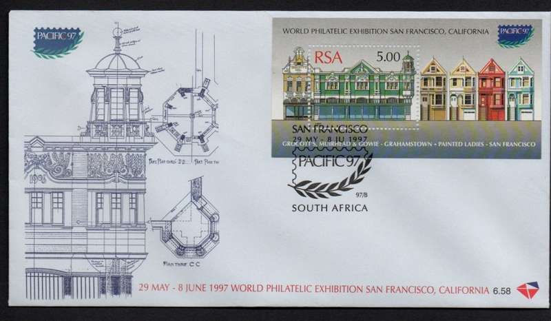 RSA 1997 29 May World Philatelic Exhibition San Francisco, Pacific Miniature Sheet FDC