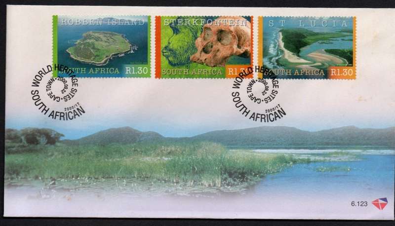 RSA 2000 22 September South AFrican World Heritage Sites FDC