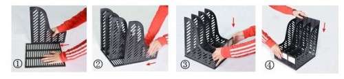 Document Trays File Holder 3 Layers File Box Plastic File Organizer
