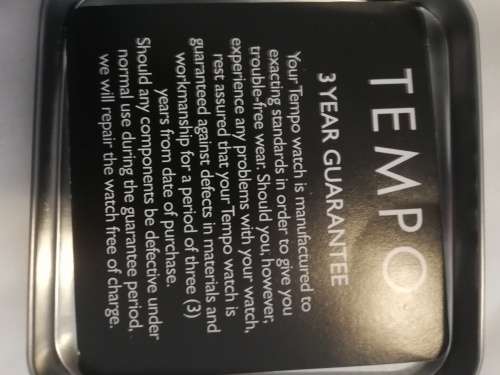 Tempo Leather Strap Watch for Sale