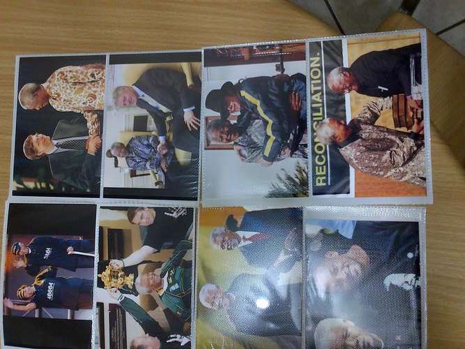 Totally unique to BOB. 20 glossy photos.of Mandela with celebs or at important events
