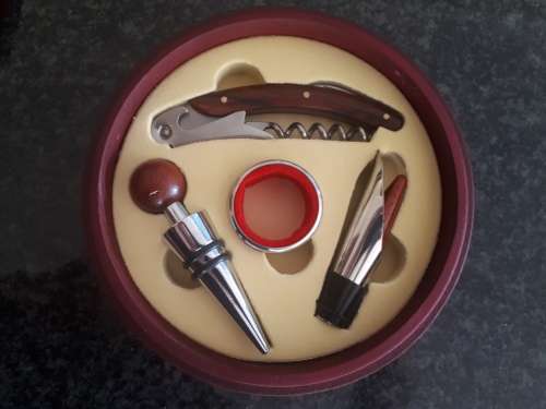 Wine Set In Wooden Case