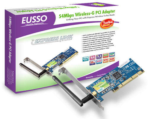 Eusso 54 Mbps Wireless-G PCI Adapter 802.11g