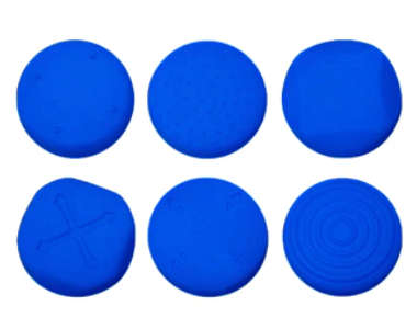 6 in 1 Silicone Analog Protector Kit for PSVITA \ PS Vita 1000 and 2000 (BLUE)