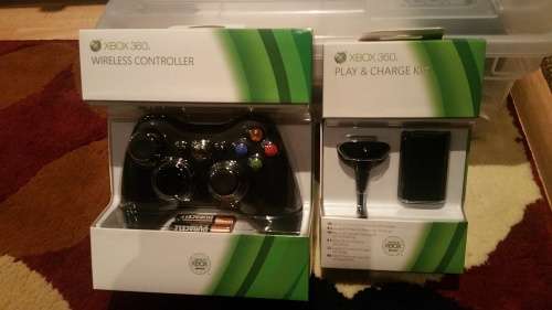 X box 360 controller and charger brand new and sealed