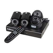 COMPLETE 4 CAMERA SYSTEM WITH H264 NETWORK DVR, 2 OUTDOOR CAMERAS AND 2 INDOOR CAMERAS