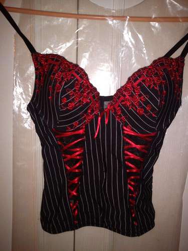 Truworths Black and Red Corset
