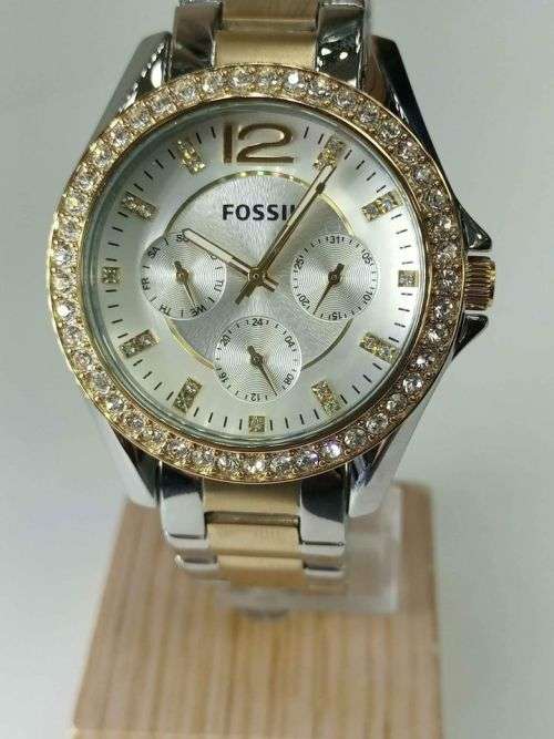 Gold and Silver Ladies Fossil Watch