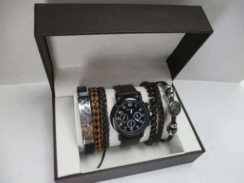 Mens watch set (brown)