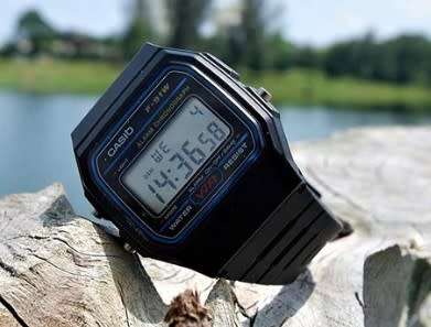 Casio Standard Square Digital Watch Black (F91W)