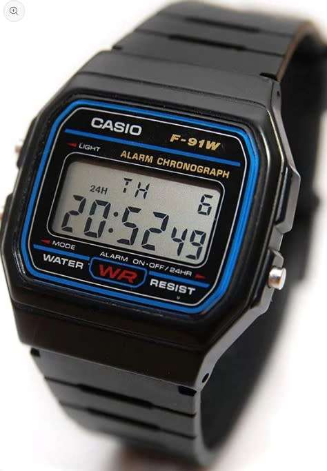 Casio Standard Square Digital Watch Black (F91W)