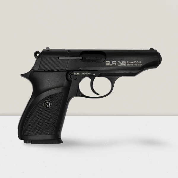 SUR ARMS 2608 (PPK TYPE REPLICA) BLANK GUN - BLACK