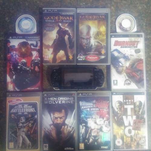 PSP (wifi) + 10 GAMES!!