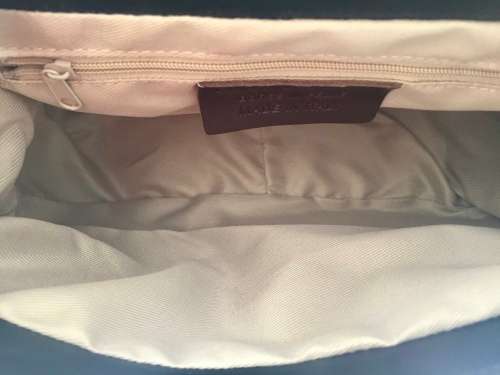 Genuine Italian Leather Cross Body Bag Medium Black
