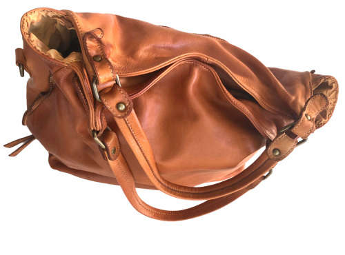 Genuine Italian Leather Shoulder Handbag Large