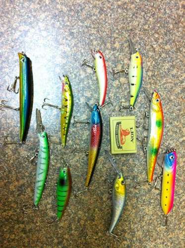 Set of 10 New Fishing Lures - Incl Some Large Lures - Fresh or Salt Water