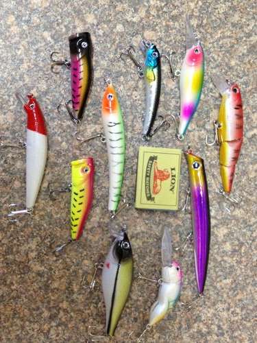 Set of 10 New Fishing Lures - Fresh or Salt Water