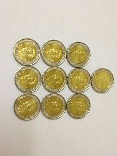 Set of 10 Circulated Mandela 2008 Birthday R5 Coins