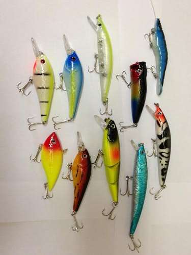 Set of 10 Brand New Fishing Lures - Fresh or Salt Water