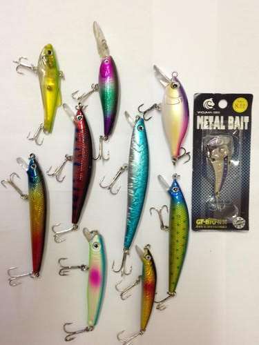 Set of 10 Brand New Fishing Lures - Fresh or Salt Water