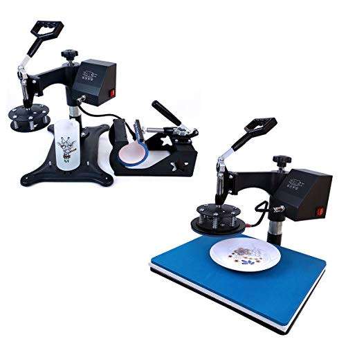 Heat Press,5 in 1 Heat Press Machine,T-Shirt Heat Transfer Industrial-Quality Sublimation Machine