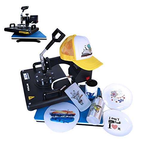 Heat Press,5 in 1 Heat Press Machine,T-Shirt Heat Transfer Industrial-Quality Sublimation Machine
