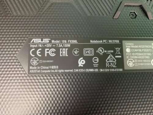 ASUS TUF FX506 15 Core i5 10300H 16GB RAM 512GB SSD GTX 1650 Gaming Laptop