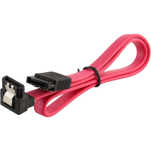 18` SATA 3.0 Cable SATA3 III 6GB/s Right Angle Serial ATA SSD Hard Drive, Red