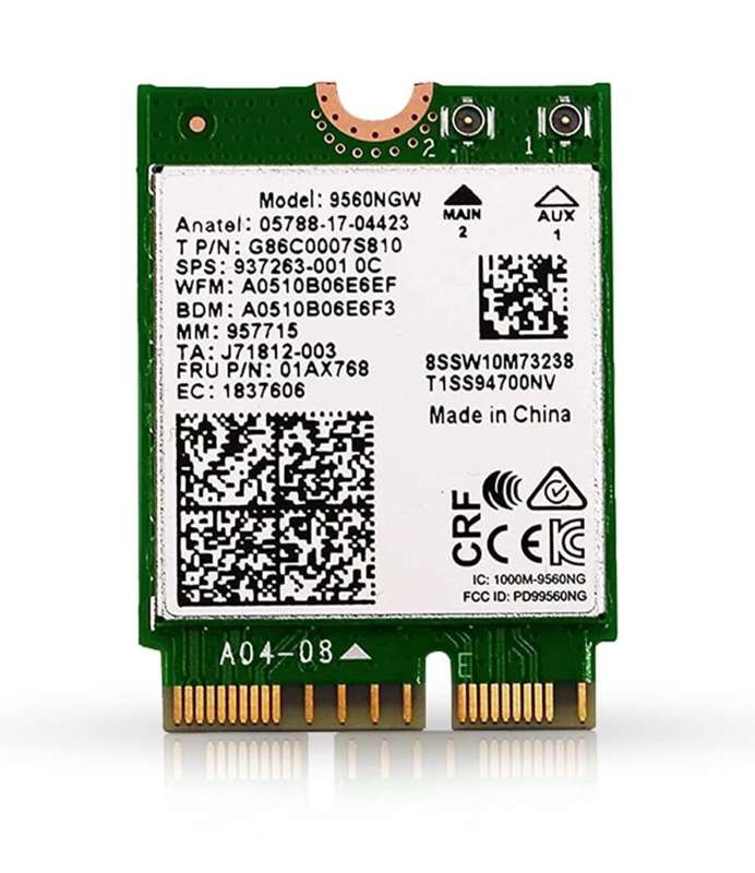 Laptop Upgrade Card Wireless-AC 9560 802.11ac Bluetooth 5 M.2 WiFi MU-MIMO