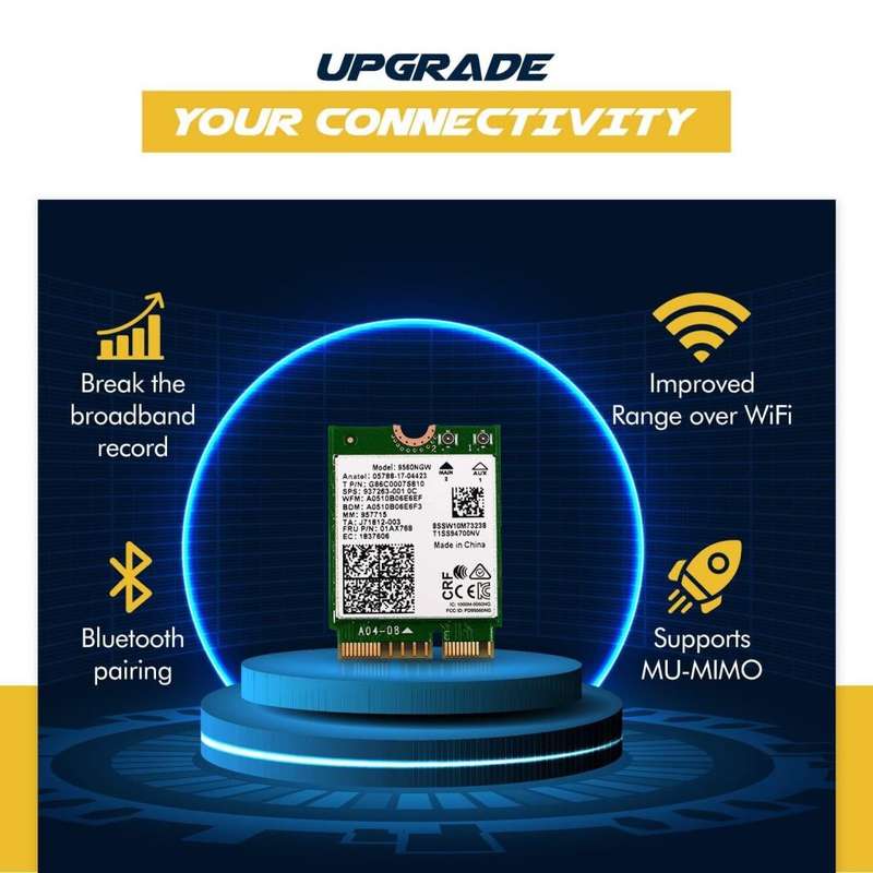 Laptop Upgrade Card Wireless-AC 9560 802.11ac Bluetooth 5 M.2 WiFi MU-MIMO
