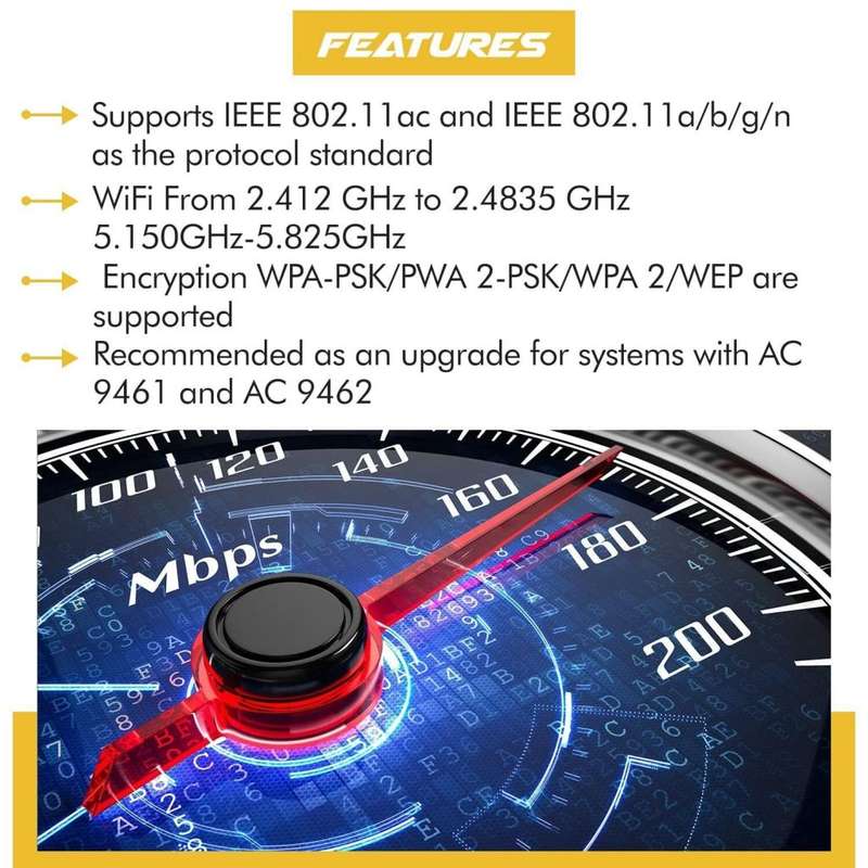 Laptop Upgrade Card Wireless-AC 9560 802.11ac Bluetooth 5 M.2 WiFi MU-MIMO