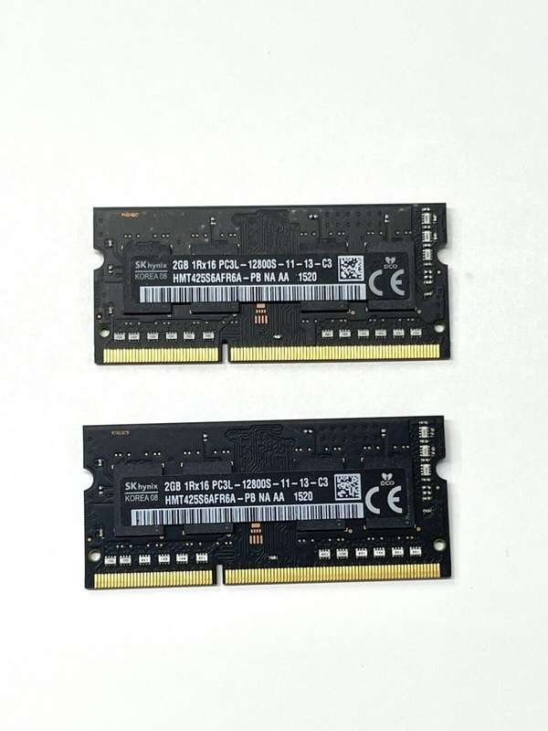 SK Hynix 4GB (2x2GB) 1Rx16 PC3L 12800S Laptop Memory RAM HMT425S6CFR6A