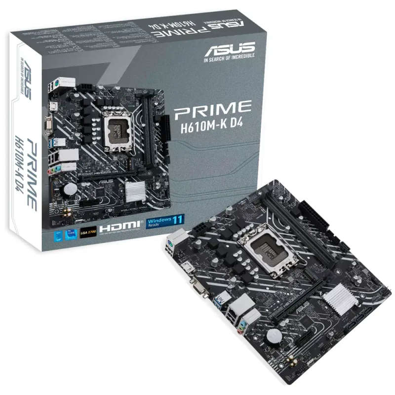 ASUS PRIME H610M-K D4 Intel Socket LGA1700 Motherboard