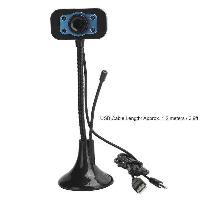 Web Camera USB High Definition Webcam 4 LED