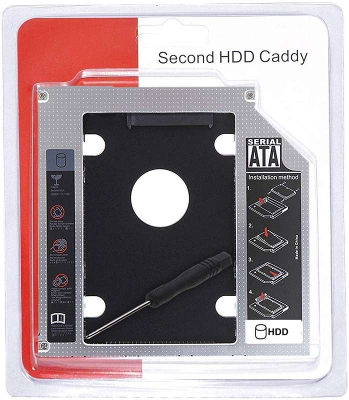 Universal 12 mm Second HDD Caddy for Laptop