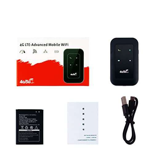 4G/5G Portable Mobile Hotspot Router, 2100mAh Battery, Plug and Play, Suitable for Travel